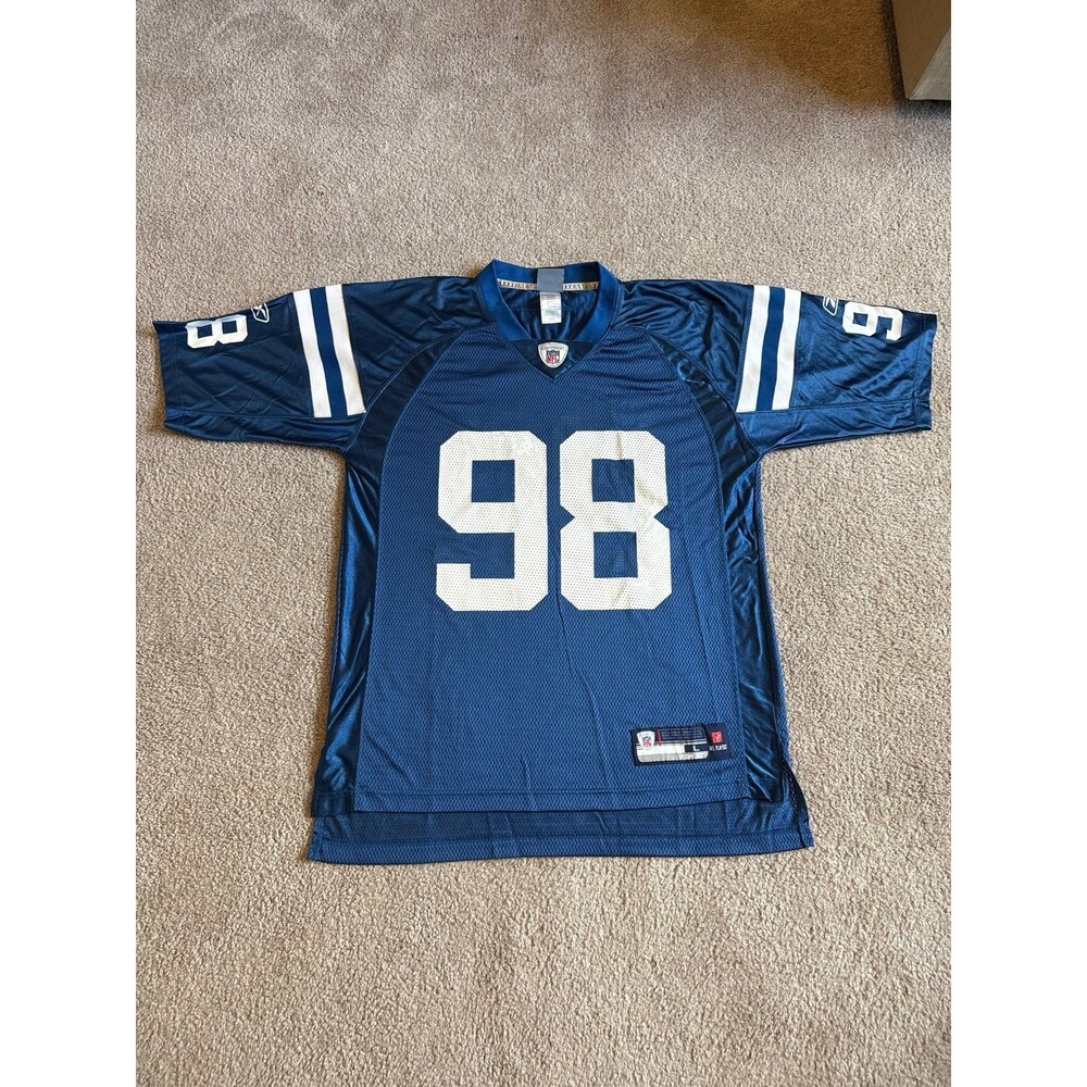Vintage Robert Mathis Indianapolis Colts Reebok Men’s NFL Jersey Size Large